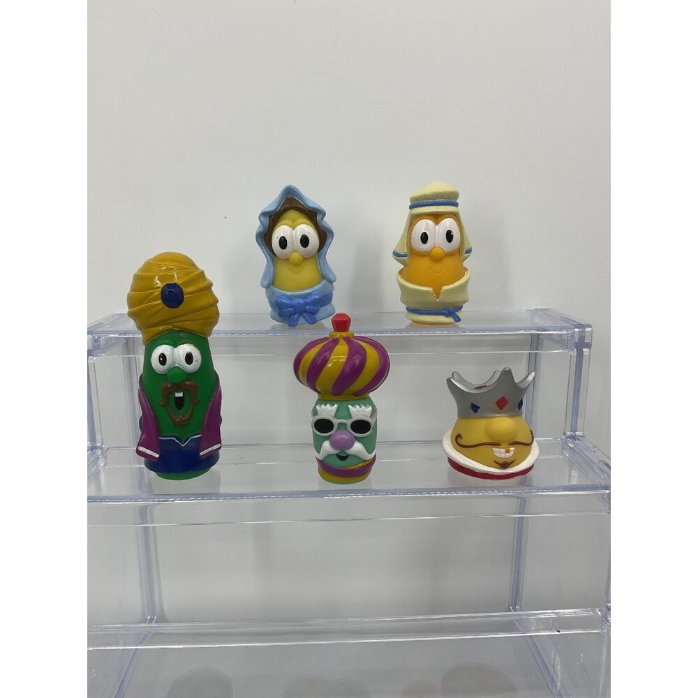 vintage 2004 VeggieTales Nativity Scene Three Wise Men replacement figures